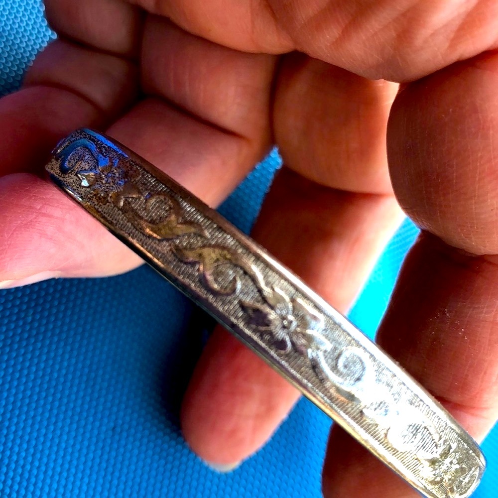 Antique Victorian sterling  Marathon bracelet